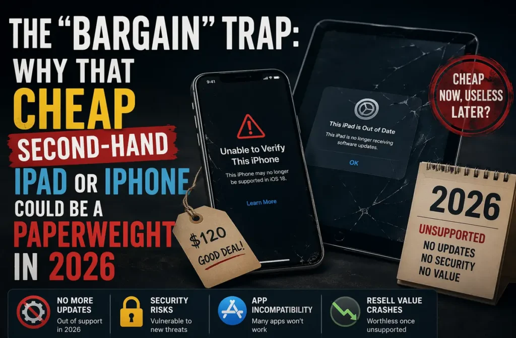 second hand iPad or second hand iPhone Bargains may not be all they are cracked up to be