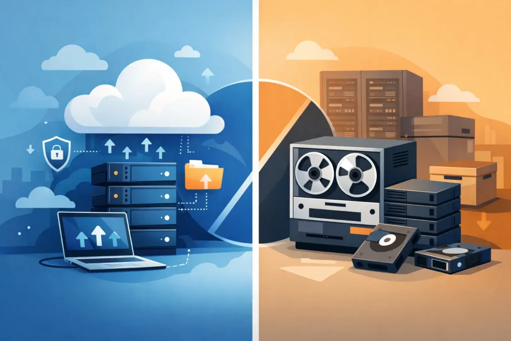 Cloud Backup Versus Tape Backup: Which Fits?